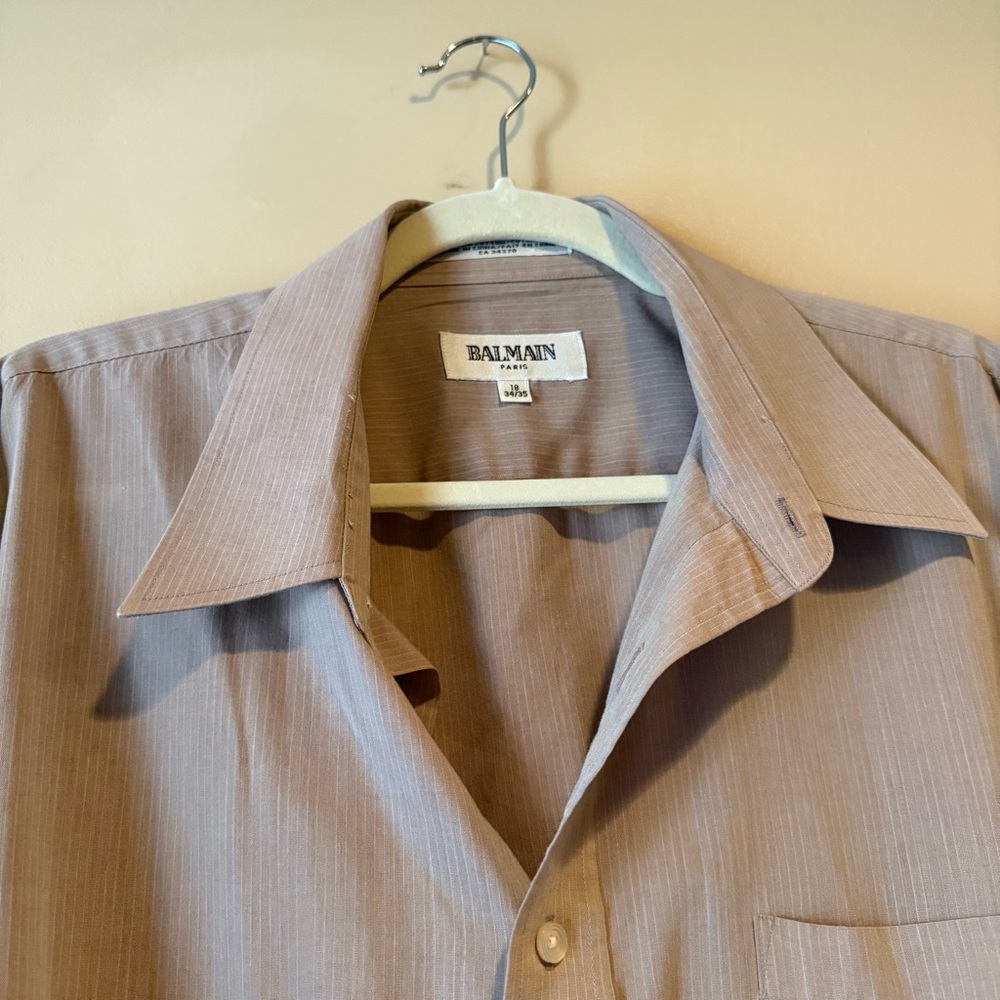 Balmain‎ Taupe Button-Up Shirt - Picture 6 of 6
